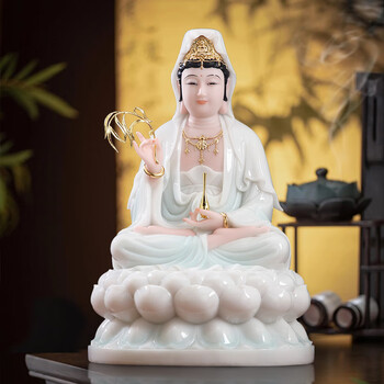 【鑑別書付き本物】和田白玉 観音菩薩座像 仏像 佩玉 根付牌子 和田玉ペンダント 鑑別書付き本物】和田白玉 観音菩薩 仏像 佩玉 根付 牌子 和田玉