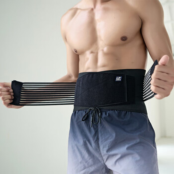 LP919KM护腰带运动支撑透气型篮球深蹲防护护具男女士通用 S/M LP919KM护腰带运动支撑透气型篮球深蹲防护护具男女士通用 S/M