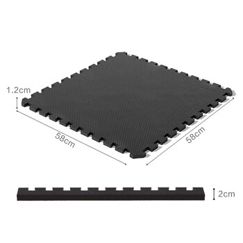 PROIRON普力艾健身房地板垫运动地胶垫跑步机专用隔音垫地板垫1.2厘米6片 PROIRON普力艾健身房地板垫运动地胶垫跑步机专用隔音垫地板垫1.2厘米6片