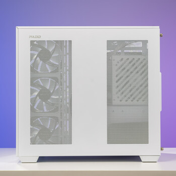 半岛铁盒（PADO）白泽360MAX 白色海景房 ATX 台式机电脑主机箱（无A柱/三面玻璃/支持360水冷/7风扇位/4090显卡）