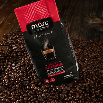 LOOCIMUST意大利纯进口100%阿拉比卡 中度烘焙黑咖啡豆250g/袋 LOOCIMUST意大利纯进口100%阿拉比卡 中度烘焙黑咖啡豆250g/袋