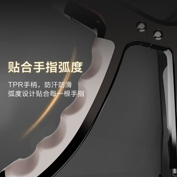 京东京造 计数握力器 臂力训练 可调节手指康复锻炼 健身器材5-80 黑灰色