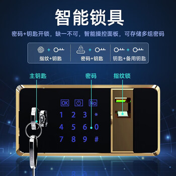 奈高（NAIGAO）保密柜矮柜办公柜小型文件柜资料柜加厚防盗柜电子指纹锁密码柜
