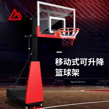 迈体（maiti）篮球架户外标准移动式升降室内室外篮球架子 标准升降架120*80篮板【1个】