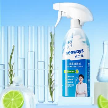 水卫仕（seaways）浴室清洁剂500g*3瓶*2 玻璃清洁剂 除水渍去污玻璃门