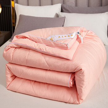 富安娜蚕丝子母被 二合一 富安娜大豆纤维子母被二合一拉链款被子被芯