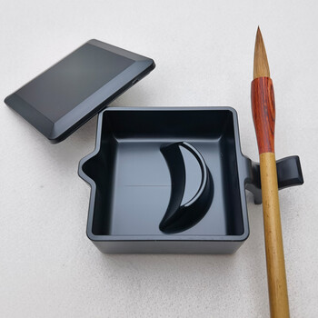 芬尚 方形墨池 仿瓷多功能墨盒墨匣砚池 学生初学者毛笔书法文房用品 盛墨不易干 搁笔调锋方便 芬尚 方形墨池 仿瓷多功能墨盒墨匣砚池 学生初学者毛笔书法文房用品 盛墨不易干 搁笔调锋方便