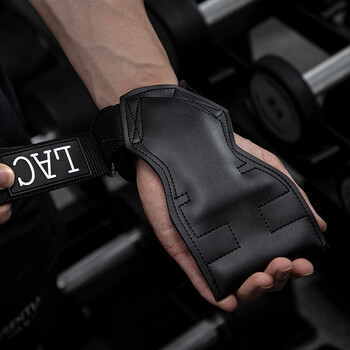 LAC 硬拉助力带健身手套男引体向上单杠哑铃握力带运动护腕防滑一双