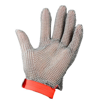 杀鱼开生蚝专用金属铁手套 防刀割杀鱼开生蚝带扣钢丝1只_不分左右手