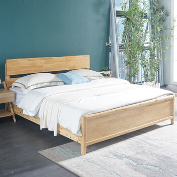 雄卓 柏木床全实木香柏木民宿双人床卧室家具 实木床 1500mm*2000mm