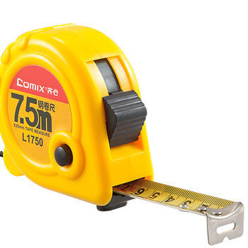齐心(Comix) 7.5m高精度钢卷尺 木工尺装修测量尺子 带英寸办公用品 L1750 齐心(Comix) 7.5m高精度钢卷尺 木工尺装修测量尺子 带英寸办公用品 L1750