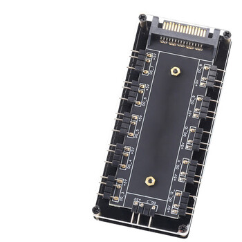 连拓 ARGB显卡灯光集线器 散热器神光同步转接板 适用机箱风扇水冷散热器神光同步 10位分线器