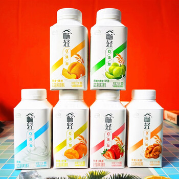 风味发酵乳酸奶草莓 芒果 黄桃 原味 核桃 草莓5瓶 青提5瓶