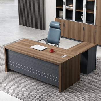 隆旭 老板办公桌总裁高档大班台现代简约总经理办公家具班台 1.8*0.