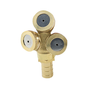 澳颜莱汽车货车淋水器配件滴水刹车轮胎降温纯铜喷头可调万向雾化喷水