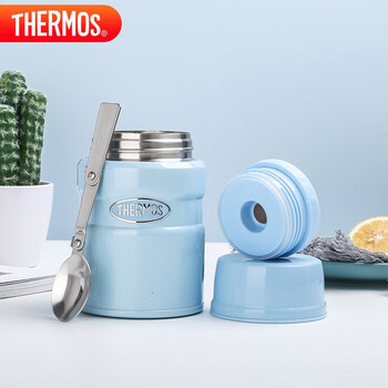 THERMOS焖烧杯壶罐保温桶饭盒520毫升带泄气阀TCLF-520S BL