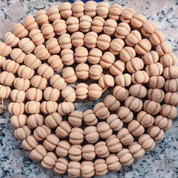 秋怀绿山楂籽手串 山楂核五福子连体山里红108颗饱满型菩提手串长串脖