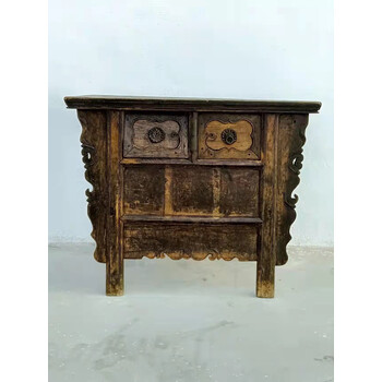 霜魄 合成老物件民俗老物件古董老家具实木桌子椅子复古怀旧收藏摆件