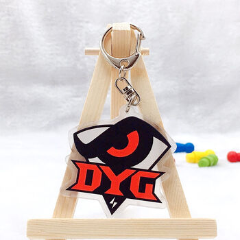 钥匙扣王者荣耀战队钥匙扣亚克力印刷游戏周边包包挂件汽车挂饰 dyg