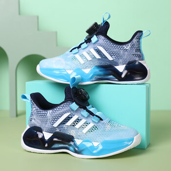 new ramble童鞋男童运动鞋2023夏季新款纽扣鞋男孩跑步鞋镂空单网透气