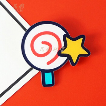 jicai日系可爱胸针ins潮卡通徽章定做定制别针固定衣服个性logo配饰女