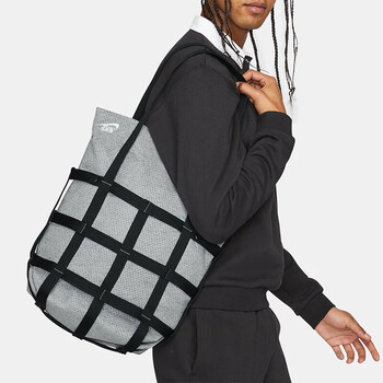 耐克（NIKE）女子工装托特包 斜挎包拎包旅行休闲包FB3038-084 烟灰