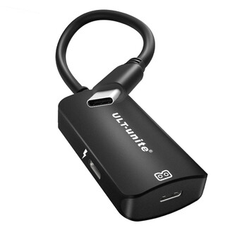 优籁特（ULT-unite）AR智能眼镜充电转换器供电二合一HUB手机平板电脑投屏华为Vision Glass Rokid Air AR眼镜适配器