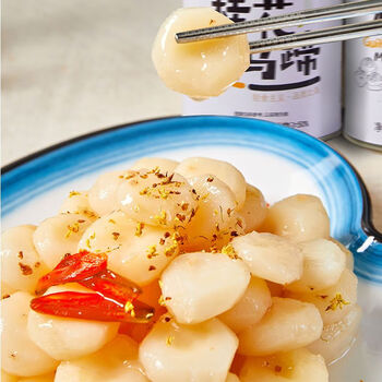 四小姐桂花马蹄罐头荸荠去皮小吃马蹄即食果蔬糖水甜品休闲解馋食品