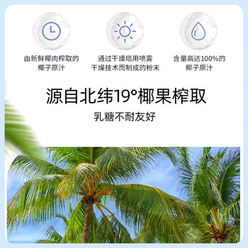 春光食品 海南特产 营养椰子粉320g 生椰拿铁 咖啡伴侣 椰奶椰汁粉