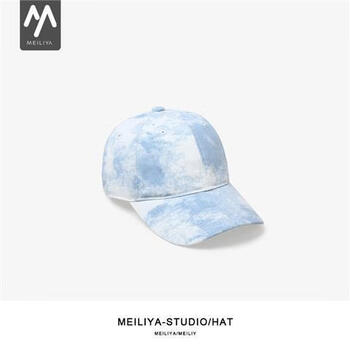 网红小众潮牌棒球帽蓝白扎染帽子通用四季通用ins潮流通用鸭舌帽软顶春夏蓝色可调节 图片价格品牌报价 京东
