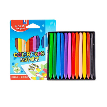 马培德(Maped)儿童经典塑料蜡笔 幼儿学生不脏手绘彩蜡笔 初学美术彩绘涂鸦画笔 儿童礼物 862001CH【12色/盒】 马培德(Maped)儿童经典塑料蜡笔 幼儿学生不脏手绘彩蜡笔 初学美术彩绘涂鸦画笔 儿童礼物 862001CH【12色/盒】