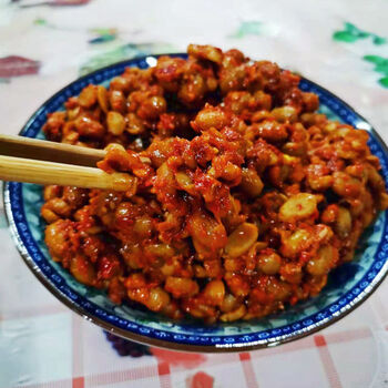 霉豆子湖南永州道县特产农家自制道州腊八豆下饭菜拌饭开袋即食 特惠