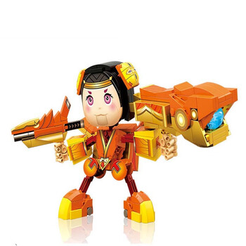 zbtoys王者荣耀积木男孩凯机甲玩具模型齐天大圣孙悟空小侠 鲁班七号