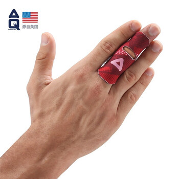 AQ手指固定保护指套运动篮排球护具红色图腾直筒款单只装B30915L/XL AQ手指固定保护指套运动篮排球护具红色图腾直筒款单只装B30915L/XL