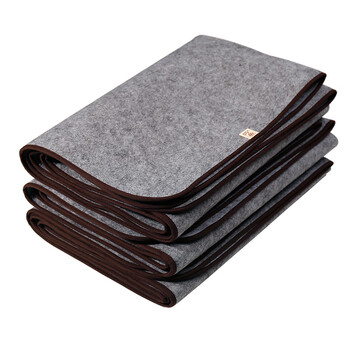 漢墨 精制包边灰色包边毛毡垫 初学者学生书法国画3mm厚50*70cm 文房四宝写毛笔字用毛毡布桌布	