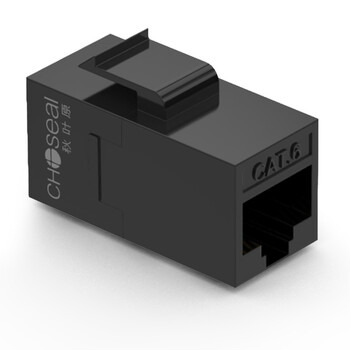 秋叶原(CHOSEAL)网线转接头对接 RJ45千兆网络延长器 网口直通模块水晶头双通头接口 通用5/6类网线 QM6020BK 秋叶原(CHOSEAL)网线转接头对接 RJ45千兆网络延长器 网口直通模块水晶头双通头接口 通用5/6类网线 QM6020BK