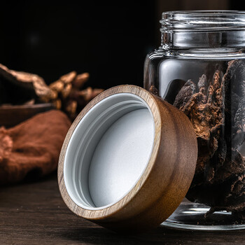 格娜斯玻璃茶叶罐便携小茶罐密封罐200ml存储茶罐咖啡罐迷你玻璃罐