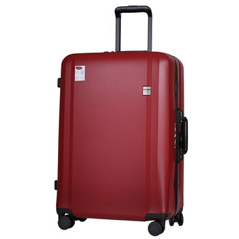 皇冠crown拉杆箱万向轮28寸铝框行李箱女旅行箱大容量万向轮5188红色