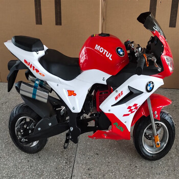 润华年儿童摩托车 汽油12岁以上49cc小型子中型小跑车燃油款 二冲迷你