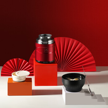 WORLD KITCHEN 康宁焖烧杯780ml-红 316不锈钢 长效保温 WK-TFJ78/KZ/RD