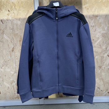 阿迪达斯 （adidas）男装外套上衣 2023春季新款户外运动服跑步训练休闲健身连帽夹克 HC5780 XS