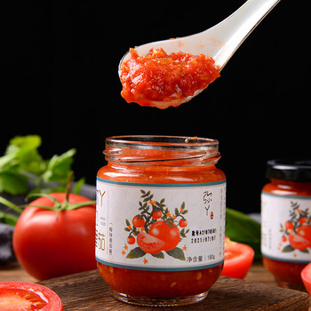 云南风味酸辣番茄酱无添加罐头新鲜去皮西红柿酸辣天然番茄酱