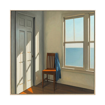 假的阳光画jimholland美国艺术家吉姆霍兰水粉油画阳光房间窗户民宿