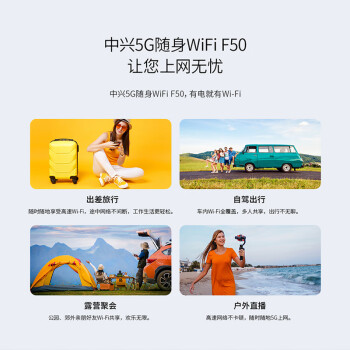 中兴5G随身wifi移动UFI无线上网卡5g插卡路由无限随行车载笔记本流量【5G全国套餐卡 每月100G一年】