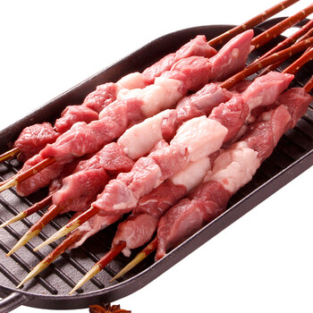井掌柜红柳枝大羊肉串内蒙古羔羊后腿肉串红柳枝羊肉串竹签羊串烤串
