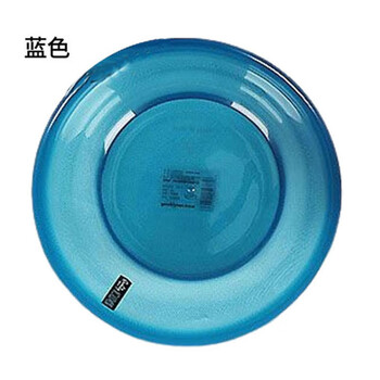 安居先森 塑料盆21.5cm*1L*2个 紫色 圆形透明水晶洗菜盆和面盆 包装随机