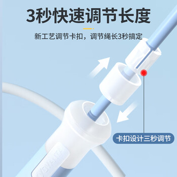 欧梵达 儿童跳绳沙专用式2.0中小学生幼儿园考试士极竞速比赛不打结市神