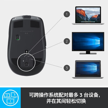 罗技  MX Anywhere 2S 儒雅黑 无线蓝牙鼠标 （不带接收器 ）