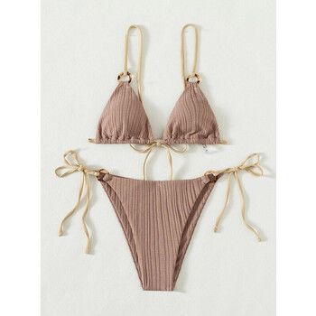 泳衣 女分体 比基尼 两件套 仙女范 性感 纯带泳装女 霏慕 情趣内衣