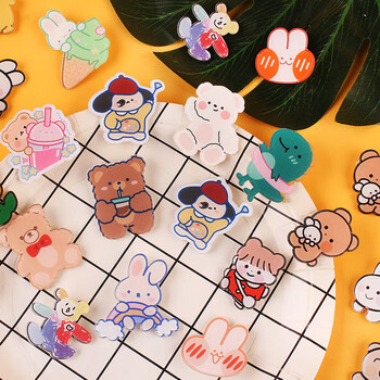 优淘礼礼 可爱创意徽章别针学生卡通亚克力胸针款式随机 20个起售 优淘礼礼 可爱创意徽章别针学生卡通亚克力胸针款式随机 20个起售